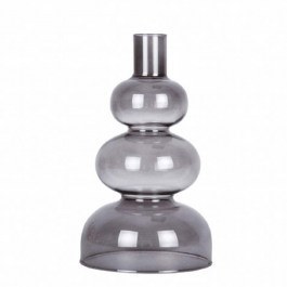 Κηροπήγιο Circles PT3893BK 10x20cm Black Present Time BLACK