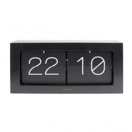 Wall/Table Clock Boxed Flip XL KA5642BK 37x9x17,5cm Black Karlsson BLACK