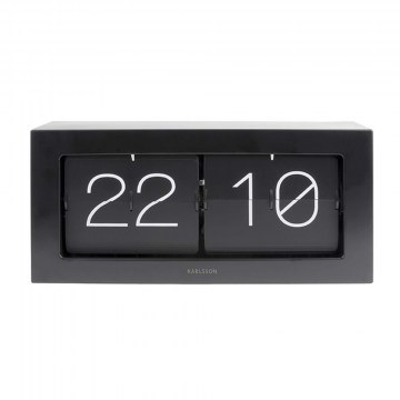 Ρολόι Τοίχου/Επιτραπέζιο Boxed Flip XL KA5642BK 37x9x17,5cm Black Karlsson
