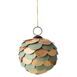 Ornament Katran 300098 8cm Green-Gold Philippi GREEN-GOLD