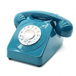 Retro Phone Push Button GPO746PB 21,5x16x14,5cm Azure Blue GPO AZURE