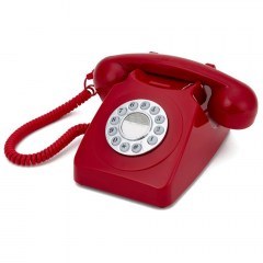 &Tau;&eta;&lambda;έ&phi;&omega;&nu;&omicron; &Rho;&epsilon;&tau;&rho;ό Push Button GPO746PB 21,5x16x14,5cm Red GPO