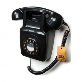 Retro Wall Phone GPO746WP 14,5x8,5x24cm Black GPO BLACK