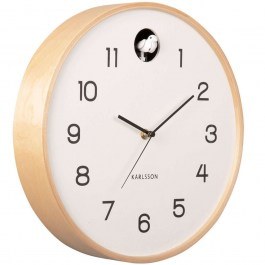 Ρολόι Τοίχου Cuckoo KA5886WH Φ31,5cm Natural-White Karlsson NATURAL-WHITE
