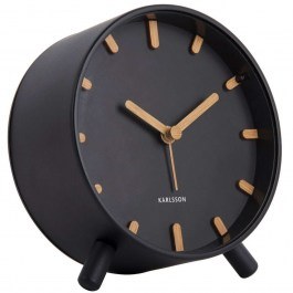 Ρολόι Επιτραπέζιο - Ξυπνητήρι Grace KA5943BK 11x5,2x11,6cm Black-Natural Karlsson NATURAL-BLACK