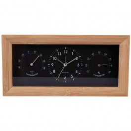 Table Clock - Alarm Neat KA5925BK 26x5,4x12,8cm Natural-Black Karlsson NATURAL-BLACK