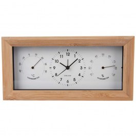 Table Clock - Alarm Neat KA5925WH 26x5,4x12,8cm Natural-White Karlsson NATURAL-WHITE