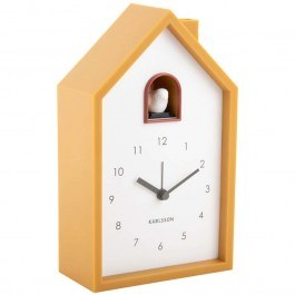 Table Clock - Alarm Modern Cuckoo KA6015YE 12x6x20cm Ochre Yellow Karlsson OCHRE