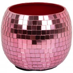 &Kappa;&alpha;&sigma;&pi;ώ Disco Mirror PT4224PI &Phi;18x15cm Dark Pink Present Time