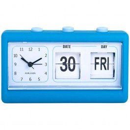 Ρολόι Επιτραπέζιο - Ξυπνητήρι Data Flip KA5941BB 19x6,4x11,5cm Bright Blue Karlsson BLUE