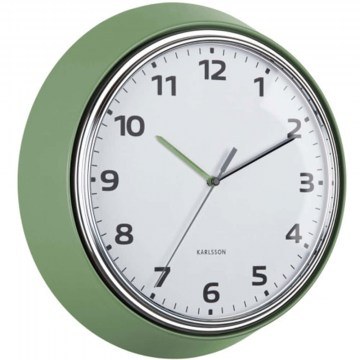 Ρολόι Τοίχου Modern Retro KA6006GR Φ34x7cm Jungle Green Karlsson