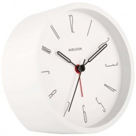 Ρολόι Επιτραπέζιο - Ξυπνητήρι Belle Numbers KA5915WH 11x5x11cm White Karlsson WHITE