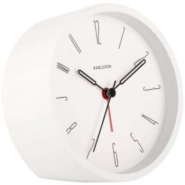 Ρολόι Επιτραπέζιο - Ξυπνητήρι Belle Numbers KA5915WH 11x5x11cm White Karlsson