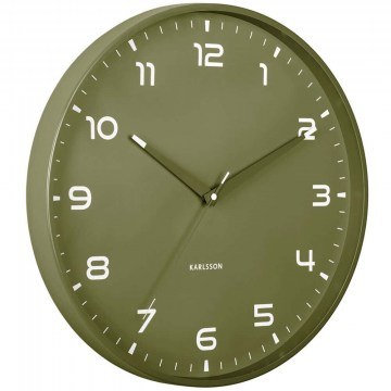 Ρολόι Τοίχου Orgullo KA6053GR Φ40cm Army Green Karlsson