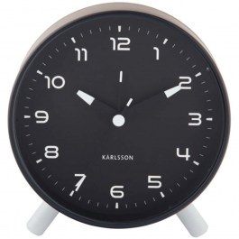 Ρολόι Επιτραπέζιο - Ξυπνητήρι Orgullo KA6029BK 11x5x12cm Black Karlsson BLACK