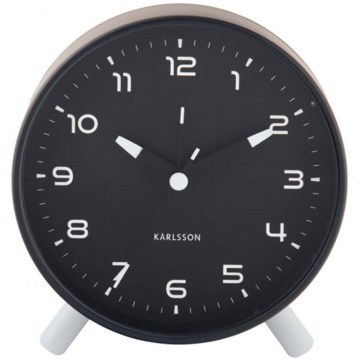 Ρολόι Επιτραπέζιο - Ξυπνητήρι Orgullo KA6029BK 11x5x12cm Black Karlsson