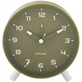 Ρολόι Επιτραπέζιο - Ξυπνητήρι Orgullo KA6029GR 11x5x12cm Army Green Karlsson GREEN