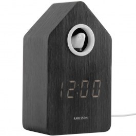 Ρολόι Επιτραπέζιο - Ξυπνητήρι Cuckoo KA6061BK 6x15,3cm Black Karlsson BLACK