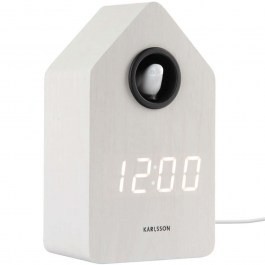 Table Clock - Alarm Cuckoo KA6061WH 6x15,3cm White Karlsson WHITE