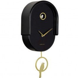 Ρολόι Τοίχου Tweet KA6069BK 8,5x42cm Black Karlsson BLACK
