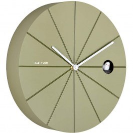 Ρολόι Τοίχου Destacado Cuckoo KA6068GR Φ28cm Olive-Luxury Green Karlsson OLIVE