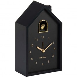 Ρολόι Επιτραπέζιο - Ξυπνητήρι Modern Cuckoo Oro KA6077BK 11,5x6x20cm Black Karlsson BLACK