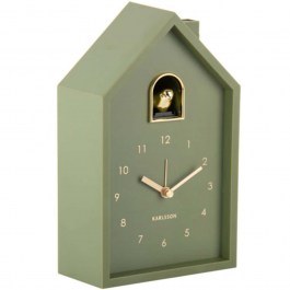 Ρολόι Επιτραπέζιο - Ξυπνητήρι Modern Cuckoo Oro KA6077GR 11,5x6x20cm Luxury Green Karlsson GREEN