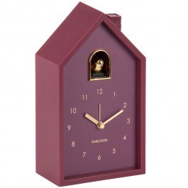 Ρολόι Επιτραπέζιο - Ξυπνητήρι Modern Cuckoo Oro KA6077PU 11,5x6x20cm Dark Mauve Karlsson MAUVE
