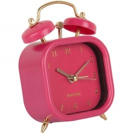 Table Clock - Alarm Clock Metallic Glam Square KA5921DP 7,5x4,1x11,4cm Dark Pink Karlsson DARK PINK