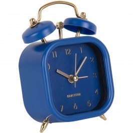 Table Clock - Alarm Clock Metallic Glam Square KA5921DB 7,5x4,1x11,4cm Dark Blue Karlsson DARK BLUE