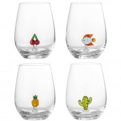 &Pi;&omicron;&tau;ή&rho;&iota;&alpha; &Nu;&epsilon;&rho;&omicron;ύ Misa (&Sigma;&epsilon;&tau; 4&Tau;&mu;&chi;) 82072355 &Phi;9x12cm 560ml Multi-Clear Bloomingville