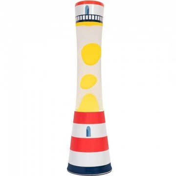 Table Lava Lamp Tower Lighthouse LLT2611324 11x39,5cm Multi Fisura