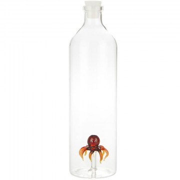 Μπουκάλι Με 3D Φιγούρα Octopus 26544 Φ8x30cm 1,2lt Clear Balvi