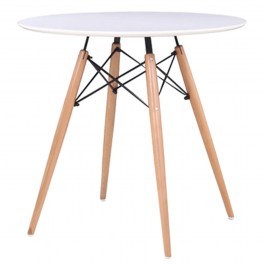 Table Art Wood E7083,1 White Φ80/H74Cm WHITE