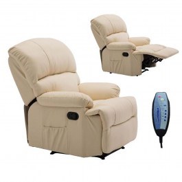 ArmChair - Massage Space Pu Beige 88X93X102 Cm BEIGE