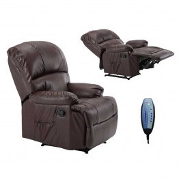 ArmChair - Massage Space Pu Brown 88X93X102 Cm BROWN