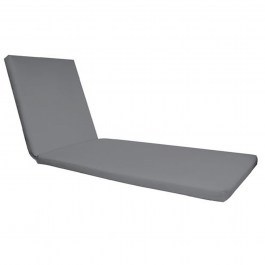 Beach Sunbeds Pillow Sunlounger E2017,3 Fabric Water Repellent Grey Velcro 196(78+118)X60/7Cm GREY