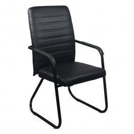 Armchair Visitor Collet ΕΟ555,6 54x60x96cm Black BLACK