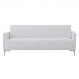 Two-Seater Sofa Style Ε948,21 112x71x72cm K/D PU White WHITE