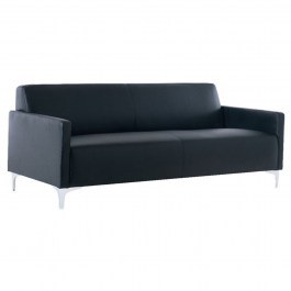 Sofa 3 Seated Style E948,32 K/D Pu Black 164X71X72 Cm BLACK