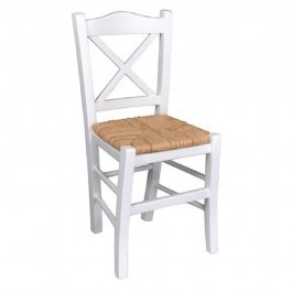 Chair - Wicker Metro R967,E8 Impregnated Lacquer White 43X47X88Cm WHITE