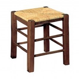 Stool Tavern Wicker R978,E2 Impregnated Walnut 35X35X50Cm ΚΑΡΥΔΙ