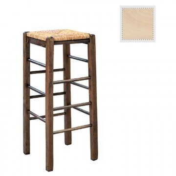 Σκαμπό Ταβέρνας  Bar Ψάθα 42R Ρ977,0 Aβαφο Αβίδωτη 35x35x80cm