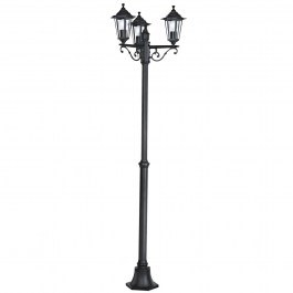 Στύλος Φωτισμού Laterna 4 E27 Μαύρο 22145 BLACK