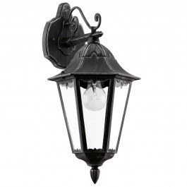 Φωτιστικό Τοίχου Navedo Sw-Ασημί-Patina 93456 BLACK