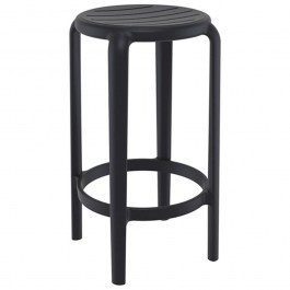 Σκαμπό Μπαρ Tom 20.0786 36x36x65cm Black Siesta BLACK