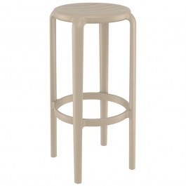 Σκαμπό Μπαρ Tom 20.0795 36x36x75cm Taupe Siesta TAUPE