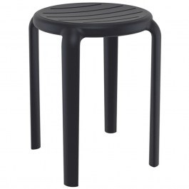 Σκαμπό Μπαρ Tom 20.0779 34x34x45cm Black Siesta BLACK