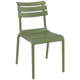 Καρέκλα Helen 20.0774 50x59x84cm Πολυπροπυλένιου Olive Green Siesta OLIVE-GREEN