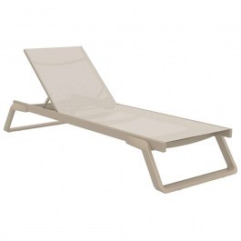 Deck Chair Tropic 20.0688 210x72x31cm Taupe Siesta TAUPE